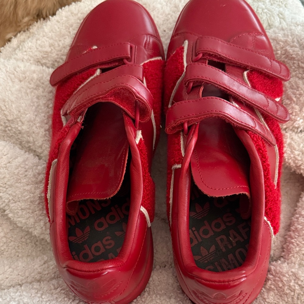 Raf Simmons x stan smiths Red